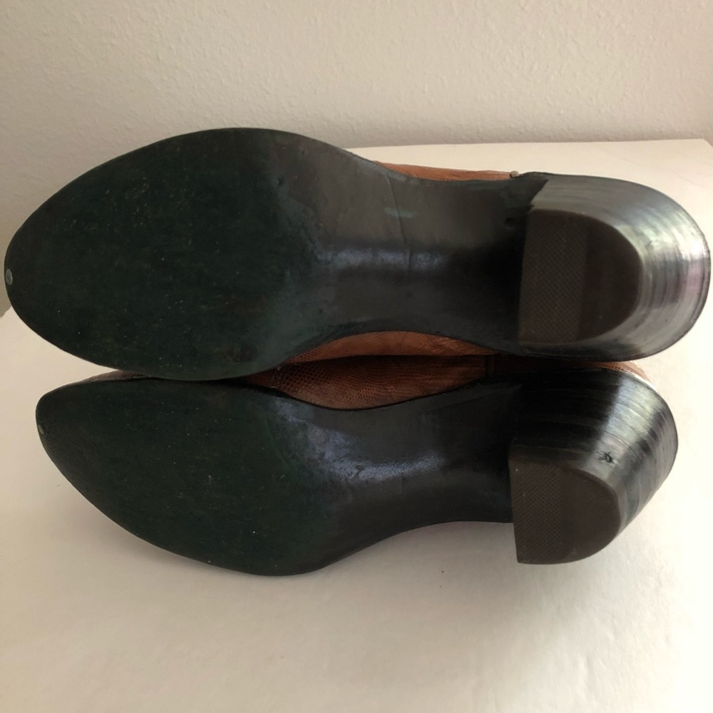 Sz 4 1/2B Vintage Nocona Lizard Skin Boots - Picture 5 of 9